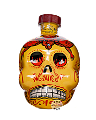 Kah Tequila Reposado / 40 % Vol. / 0,7 Liter in gelber Totenkopf-Flasche