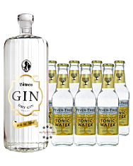 Löwen Dry Gin (40% Vol., 0,7 L) & 7 x Fever-Tree Indian Tonic Water (0,2 L) inkl. 1,05€ Pfand