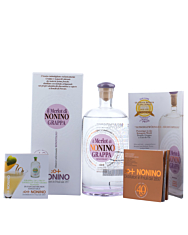 Grappa Nonino: Il Merlot di Nonino Grappa Monovitigno / 41 % vol. / 0,7 Liter-Flasche im Geschenk-Karton