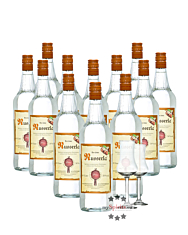 12 x Prinz Nusserla / 34 % Vol. / 12 x 1,0 Liter-Flasche + 2 x gratis mySpirits-Schnapskelch