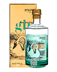 Pisoni 7 Laghi London Dry Gin / 45 % vol / 0,7 Liter-Flasche in Geschenkbox