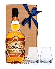 Geschenk-Set: Plantation Grande Réserve Rum (40 % Vol. / 0,7 L) + 2 x mySpirits Nosingglas in Geschenkbox