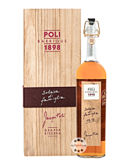 Poli Grappa Barrique Jacopo Poli / 55 % Vol. / 0,7 Liter-Flasche in Holzschatulle