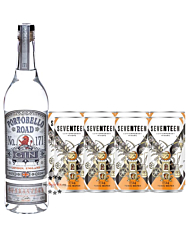 Gin Tonic Set: Portobello Road No. 171 Gin (42 % Vol. / 0,7 Liter) + 8 x 1724 Tonic Water (0,2 Liter) inkl. 2,00 € Pfand