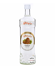 Prinz: Zirben Schnaps - Kräuter-Schnaps aus Zirbenzapfen / 40 % Vol. / 1,0 Liter-Flasche