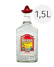 Sierra Tequila Silver / 38 % Vol. / 1,5 Liter-Flasche mit rotem Hut