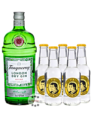 Tanqueray London Dry Gin (43,1% Vol., 0,7 L) & 5 x Thomas Henry Tonic Water (0,2 L) inkl. 0,75 € Pfand