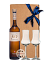 Geschenk-Set: Bonaventura Maschio Grappa 903 Barrique (40 % Vol / 0,7L) + 2x mySpirits Schnapskelch in Geschenkbox