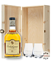 Geschenkset Dalwhinnie 15 Jahre Whisky (43 % Vol. / 0,7 l) mit 2 Nosing-Gläsern in Holzschatulle