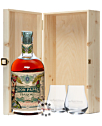 Geschenkset Don Papa Baroko / 40 % vol / 0,7 l + 2 x mySpirits Nosing-Glas in Holzkiste