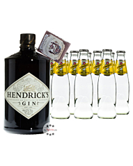 Hendrick’s Small Batch Gin (44% Vol., 0,7 L) & 11 x Schweppes Indian Tonic Water (0,2 L) inkl. 1,10€ Pfand