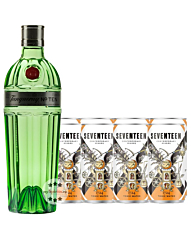 Gin Tonic Set: Tanqueray No. Ten Gin (47,3 % Vol. / 0,7 Liter) + 8 x 1724 Tonic Water (0,2 Liter) inkl. 2,00 € Pfand