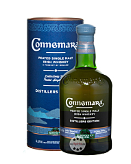 Connemara Distillers Edition Peated Single Malt Irish Whiskey / 43 % Vol. / 0,7 Liter-Flasche in Geschenkdose