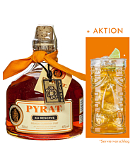 Pyrat XO Reserve (Rum-Basis) 0,7 Liter + 2 x gratis Tiki Cups