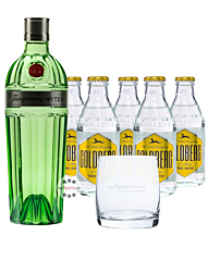 Tanqueray No. 10 Gin (47,3 % Vol., 0,7 L) & 5 x Goldberg Tonic (0,2 L) inkl. 0,50€ Pfand + 1 Tumbler