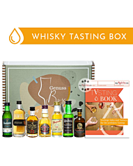 Whisky Tasting Set „Original Miniaturen“ / 40 - 46,3 % Vol. / 7 x 0,05 l in Genuss-Box mit Tasting-Booklet