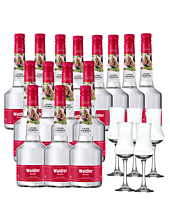 15 x Unterthurner Waldler Original im Sparpaket / 39 % vol / 15 x 0,7 L Flasche + 5 x Schnapskelch