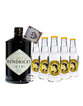 Hendrick’s Small Batch Gin (44% Vol., 0,7 L) & 5 x Thomas Henry Tonic Water (0,2 L)