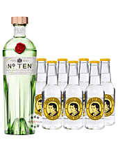 Tanqueray No.10 Gin (47,3 % vol. / 0,7 Liter) & 7 x Thomas Henry Tonic Water (0,2 Liter) inkl. 1,05 € Pfand