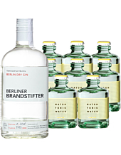 Berliner Brandstifter Gin (43,3 % vol, 0,7 l) & 8 x Match Indian Tonic Water (0,2 l) inkl. 2,40 € Pfand