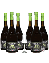 Fassbind: 6 x Alter Apfel - Vieille Pomme / 40% Vol. / 6 x 0,7 Liter + mySpirits Schnapskelch