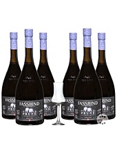 Fassbind: 6 x Alte Pflaume - Vieille Prune / 40 % Vol. / 6 x 0,7 Liter + mySpirits Schnapskelch