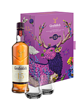 Glenfiddich 15 Jahre Single Malt Scotch Whisky Solera Reserve / 40 % vol. / 0,7 Liter-Flasche in Geschenkset