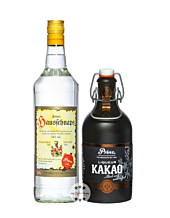 Prinz-Set: Hausschnaps + Nobilant Kakao / 34 + 37,7 % vol / 1,0 l + 0,5 l