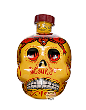 Kah Tequila Reposado / 40 % Vol. / 0,7 Liter in gelber Totenkopf-Flasche