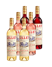 Lillet 6er Mischpaket je 2 x Lillet Blanc, Rouge, Rose / 17 % Vol. / 6 x 0,75 Liter-Flasche