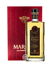 Marcati Grappa Riserva Jahrgang 2002 / 40 % Vol. / 0,5 Liter-Flasche in Holzkiste 