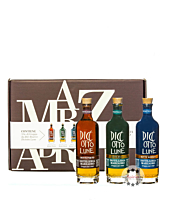 Marzadro Geschenkset Riserve Diciotto Lune Botte Porto, Rum & Whisky / 42 % / 3 x 0,2 Liter-Flasche in Deko-Box