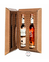 Marzadro Set "Libreria Marzadro E" Grappa Trentina Tradizionale & Diciotto Lune / 41 % Vol. / 2 x 0,2 Liter