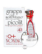 Nonino Grappa Picolit Cru Monovitigno / 50 % vol. / 0,2 Liter-Flasche mundgeblasen im Geschenk-Karton