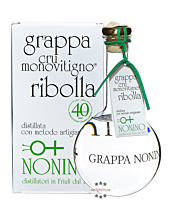 Nonino Grappa Cru Monovitigno Ribolla - Ribolla-Grappa aus sortenreinen Trauben / 45 % Vol. 1,0 Liter-Flasche