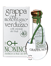 Nonino Grappa Cru Monovitigno Verduzzo - Sortenreiner Grappa aus Italien / 45 % Vol. 0,2 Liter-Flasche