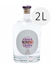 Nonino Il Merlot di Nonino Grappa Monovitigno - Sortenreiner Grappa aus Merlot-Trester / 41 % Vol. 2,0 Liter-Flasche