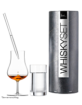 Eisch Whisky-Geschenkset Malt-Whisky mit Malt-Whiskyglas, Wasserglas & Pipette in Geschenkdose