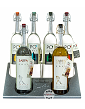 Poli Display mit 6 Grappas / 40 % Vol. / 6 x 0,7 Liter-Flasche