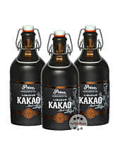 3 x Prinz Nobilant Kakao Liqueur / 37,7 % Vol. / 3 x 0,5 Liter-Flasche 