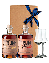 Prinz Geschenk-Set Rum Coconut Likör mit Inländerrum mit Rum Kirsche Likör mit Inländerrum