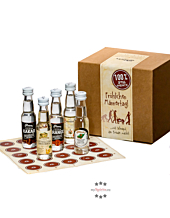 Prinz: Vatertagsgeschenk Schnaps-Miniaturen-Set / 34, 40 & 41 % Vol. / 25 x 0,02 Liter-Flaschen