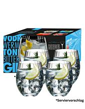 Riedel: Mixing Set Tonic Glas 4er Set / 580 ml / H: 11,3 cm