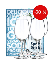 Riedel: Spritz Drinks 4er Set Spritz-Gläser mit Stiel / 560 ml / H: ca. 22,4 cm