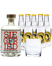 Siegfried Rheinland Dry Gin (41 % Vol., 0,5 L) & 5 x Thomas Henry Tonic Water (0,2 L)