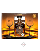 Steinhauser: Whisky Geschenkset Brigantia Classic / 43 % Vol. / 0,7 Liter-Flasche mit zwei Gläsern