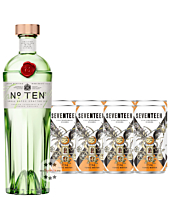 Gin Tonic Set: Tanqueray No. Ten Gin (47,3 % Vol. / 0,7 Liter) + 8 x 1724 Tonic Water (0,2 Liter) inkl. 2,00 € Pfand