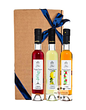 Geschenk-Set: Villa de Varda Mirtillo, Limoncino & Fragoline / 28 % Vol. / 3 x 0,2 Liter in Geschenkbox