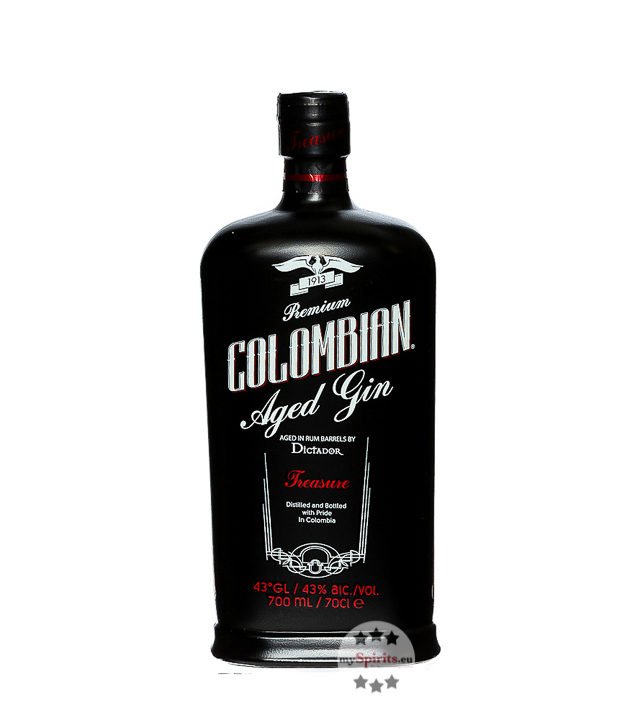 Dictador Treasure Premium Colombian Aged Gin (43 % Vol., 0,7 Liter)