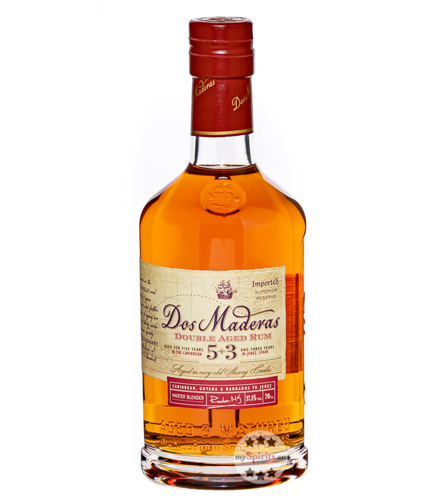 Dos Maderas 5 + 3 Double Aged Rum (37,5 % Vol., 0,7 Liter)